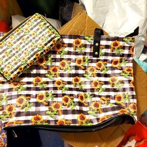Sunflower Tote with Matching wallet